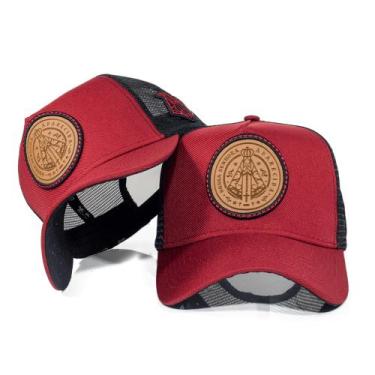 Imagem de Boné Trucker Telinha Nossa Senhora Aparecida Ajustavél Envio Imediato 