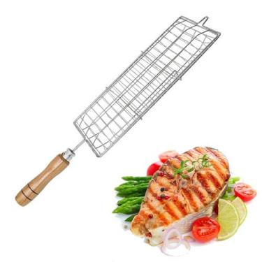 Imagem de Grelha Peixe 380x150mm Média Aço Inox Malta