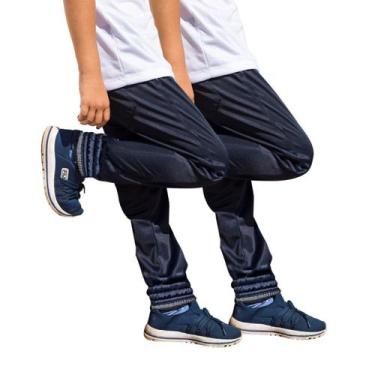 Imagem de KIT 2 Calça Jogger Infantil Helanca Flanelada - BEN20 PREMIUM, Azul, 6