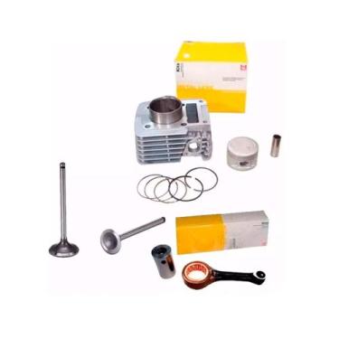 Imagem de Kit Cilindro Pistao motor com Biela yamaha Xtz 125 Ybr - METAL LEVE