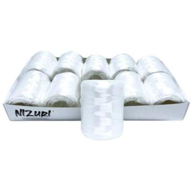 Imagem de Fitilho 5MM X 50M Branco - Pacote com 10 Unidades - Nizuri