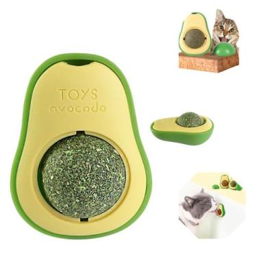 Imagem de Brinquedo Bolinha Catnip Gato Relaxante Interativo Abacate - Napi