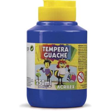 Imagem de Tinta Guache 250ML Azul Turquesa - Pacote com 3 Unidades - Acrilex