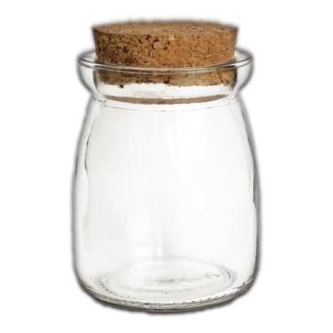 Imagem de 10 Potes Vidro Tampa Rolha 100ml Pudim Brigadeiro Tempero - Cia dos Po