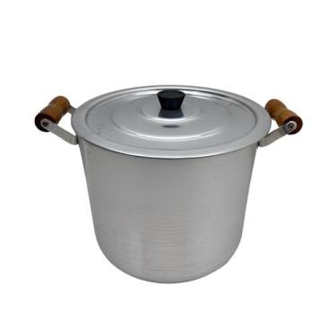 Imagem de Caldeirão Médio Alumínio Grosso 22cm com Tampa - Alumínio Forte de Ara