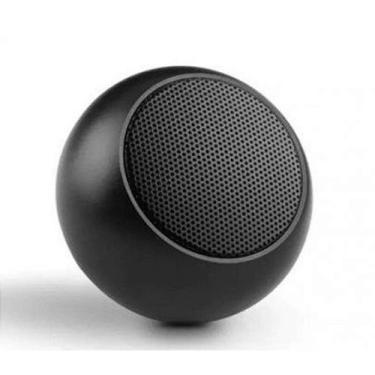Imagem de Mini Caixa De Som Bluetooth Bolinha Metal Amplificada Speaker 3w - neg