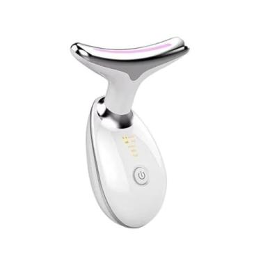 Imagem de Massageador Facial Led Eletrico Aparelho De Massagem Para Massagear Rosto Pescoço Golfinho USB