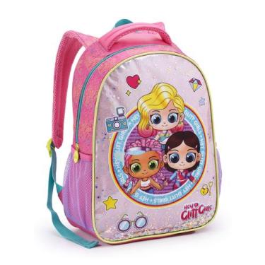 Imagem de Mochila Escolar Feminina Bolsa De Costas Infantil 16" Seanite Bonecas 