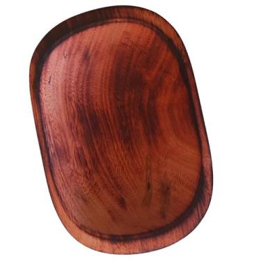 Imagem de Gamela Madeira Rustica Para Petisco Carnes Decoração - MOK