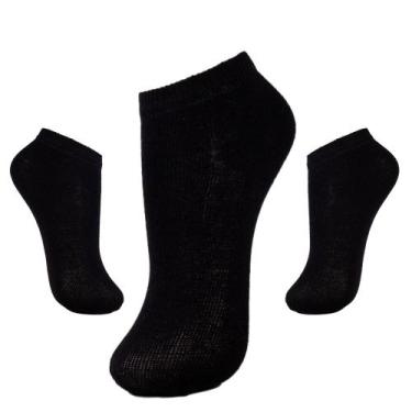 Imagem de Kit 3 Meia Soquete Masculina Fitness Cano Curto - 38/44 - Ramote, Pret