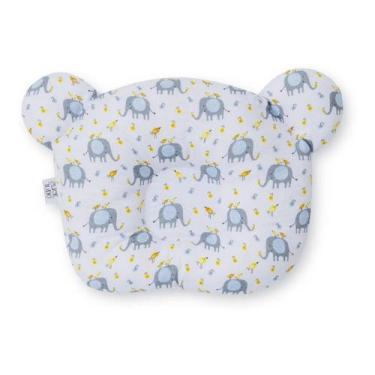 Imagem de Travesseiro Plagiocefalia Para Bebe Cabeça Chata - ELEFANTE AZUL - CLI