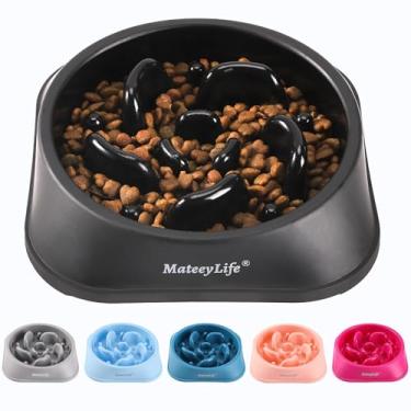 Imagem de MateeyLife Tigelas de alimentação lenta para cães de raça grande, tigela de alimentação lenta para cães, tigelas de ração para cães, alimentador lento para cães, tigela grande para cães que desacelera a comida, tigelas de comida de cachorro de quebra-cabeça, tigela de alimentação lenta para cães
