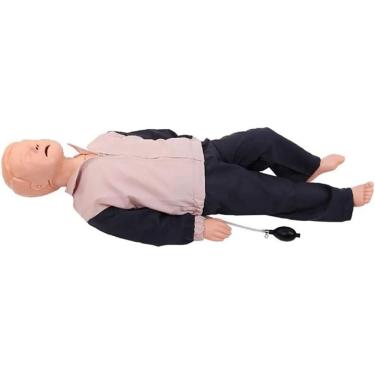 Imagem de Simulador de ressuscitação cardiopulmonar infantil, manequim profissional de treinamento de RCP, manequim de treinamento de primeiros socorros de corpo inteiro para educação e ensino de mode