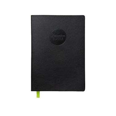 Imagem de Passion Planner Agenda semanal sem data de domingo orientada para objetivos de domingo, calendário de compromissos, diário de reflexão, datas não marcadas (Elite Black, médio 17,5 cm x 25 cm)