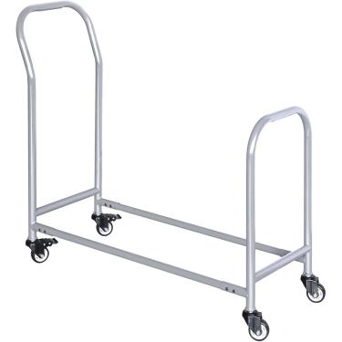 Imagem de Prateleiras de armazenamento de várias camadas para rack de pneus rolantes, trailer de armazenamento e transporte de pneus de metal, carrinho de prateleira de armazenamento de pneus móvel co