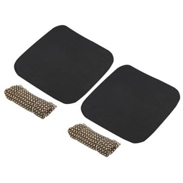 Imagem de PATIKIL Limpador de taco de bilhar, pacote com 2 panos de limpeza de eixo de taco de sinuca ferramenta de limpeza para queimador de sinuca pano de toalha para limpeza de tacos de bilhar, marrom/preto