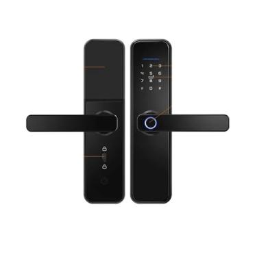 Imagem de Fechadura inteligente de porta com impressão digital, wi-fi, bluetooth, aplicativo digital, código de teclado, fechadura eletrônica sem chave(1605050)