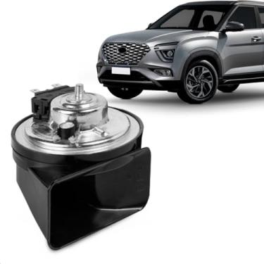 Imagem de Buzina Automotiva Fiamm Creta Novo 2022 A 2024 Am80Sx L Conector Kum Grave 12V Caracol 2 Terminais
