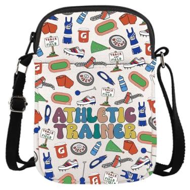 Imagem de GJTIM Bolsa de maquiagem para presente de treinador atlético Kinesiology Physiology Gift Gym Trainer Gift Sports Medicine Athletic Trainer Kit, Athletic Trainer Cr