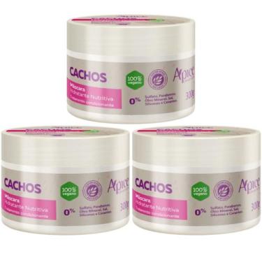 Imagem de Kit 3 Mascara Hidratante Apse Apice Cachos Nutritiva Capilar Vegano Pr