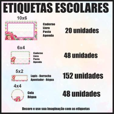 Imagem de Etiqueta Adesiva Escolar em Vinil Tema Personagem STITCH - Dekal Decor