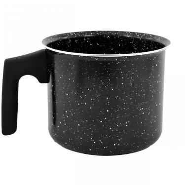 Imagem de Caneca Fervedor de leite 1 Litro Aluminio Revestimento Ceramico Preto