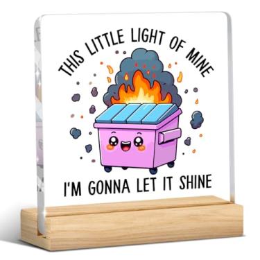 Imagem de Decoração de mesa de lixo para bombeiros, acessórios de mesa de lixo, decoração de escritório engraçada, presentes para colegas de trabalho, presentes inspiradores para mulheres, homens, bestie,