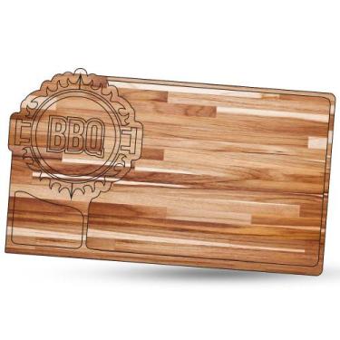 Imagem de Tábua de Carne para Churrasco Teca BBQ 6 - LAZERBR