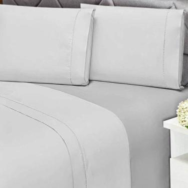 Imagem de Lençol Casal com elástico 180 fios 100% Algodão Premier - Andreza - An