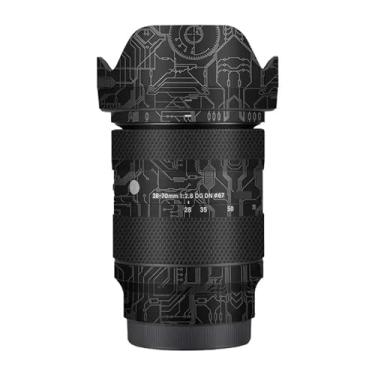 Imagem de Camerea Lens Skin Anti-Scratch Adesivo para Sigma 28-70mm F2.8 DG DN Apto para Sony E Mount Camerea Coat Película Protetora Vinil Protetor Corpo Decalques Capa 1:2.8 28-70 2.8 (Titânio Circuit)