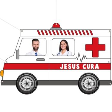 Imagem de Decorações de festa de enfermeira, tema de graduação, adereços para cabine fotográfica, ambulância, faixa de enfermeira, pano de fundo, artigos de festa para decoração de festa de aposentadoria para a