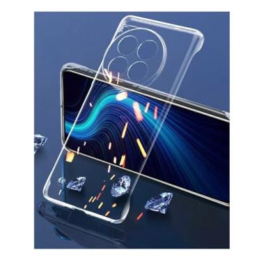 Imagem de Woluki Capa de telefone fina sem moldura transparente para OnePlus 13, proteção aprimorada contra choque em 4 cantos, fina, alta transparente, rígida, policarbonato traseiro antiqueda, anti-impressão