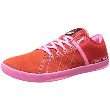 Imagem de Reebok Tênis de treino feminino Crossfit Lite Lo TR, Vermelho/rosa elétrico/aço, 6