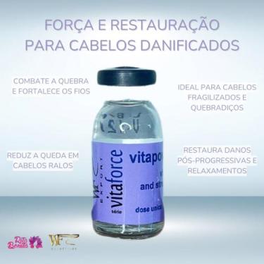 Imagem de Vitamina para Cabelos com Queda Fragilizado Quebradiço Danificado  WF 