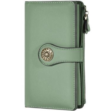 Imagem de Carteira Feminina Travelambo de Couro - RFID e Grande Capacidade