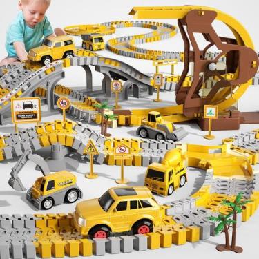 Imagem de Brinquedo de Construção iHaha - Pista de Corrida com 6 Carros e 299 Pe