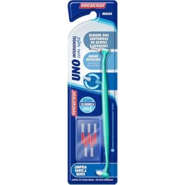 Imagem de Escova de dentes unitufo Uno Dentalclean com suporte para Interdental cilíndrica - Refil 0, 5 Mm 6 unidades, Dentalclean