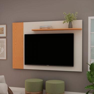 Imagem de Painel para TV Até 46 Polegadas Florida Cinamomo/Off White Fosco - Genialflex