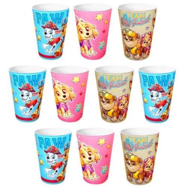 Imagem de Kit 10 Copos Patrulha Canina Festa Enfeite De Ovo De Páscoa Decoração 