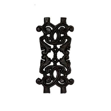 Imagem de Grade em Ferro Fundido Provençal Sacada Varanda 16x31,5cm - FUNDIÇÃO S