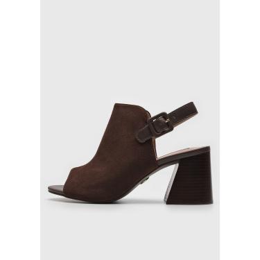 Imagem de Sandália Slingback Jorge Bischoff Camurça Marrom Jorge Bischoff J11353006001 feminino