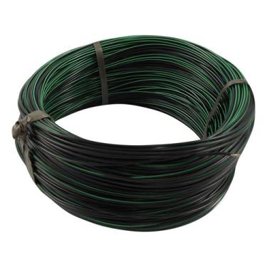 Imagem de 100m Cabo Flex. Auto Estanhado 0.50mm Preto e Verde-Cód.6759 - ASLLAN 