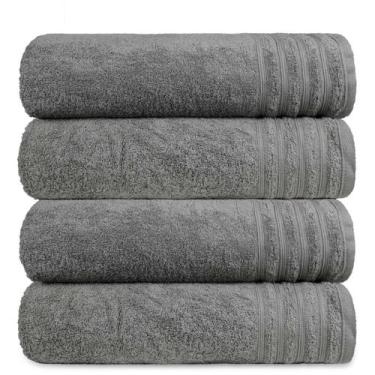 Imagem de Kit 4 Toalha Gigante Banhão Fio Penteado 100% Algodão Twist - Central 