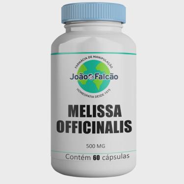Imagem de Melissa Officinalis Extrato Seco 500mg 60 Cápsulas