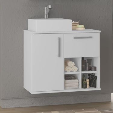 Imagem de Gabinete para Banheiro 1 Porta 1 Gaveta Bia