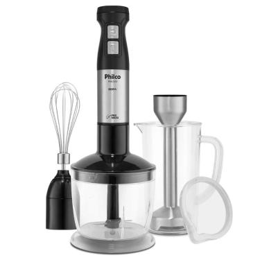 Imagem de Mixer Processador Philco 3 Em 1 Turbo 800w Inox Pro Max 110v