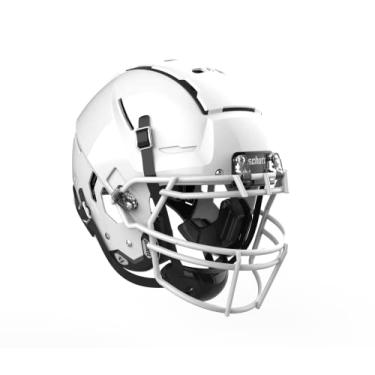 Imagem de Schutt Capacete de futebol universitário F7 VTD universitário, inclui máscara facial de aço carbono, branco, pequeno