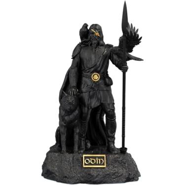 Imagem de Estátua Imagem Odin Mitologia Nórdica Valhalla Pai de Todos (Cor Aurum Noctis)