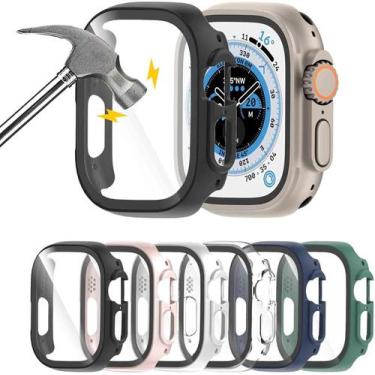 Imagem de Estojo com protetor de tela de vidro temperado para Apple Watch - HASD