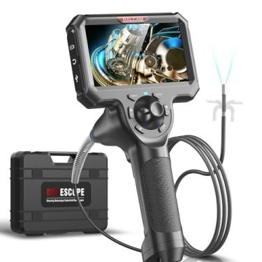 Imagem de Ralcam Câmera Boroscópio Articulada 360° Com Luz, Câmera Endoscópica De Inspeção Com Joystick De 4 Vias, Luneta Tipo Cobra À Prova D'Água De 5 Polegadas E 6,0 Mm Para Mecânicos, Motores De Tubos De